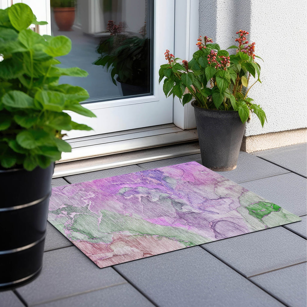 Tapis aquarelle Chantille lavable en machine pour intérieur/extérieur