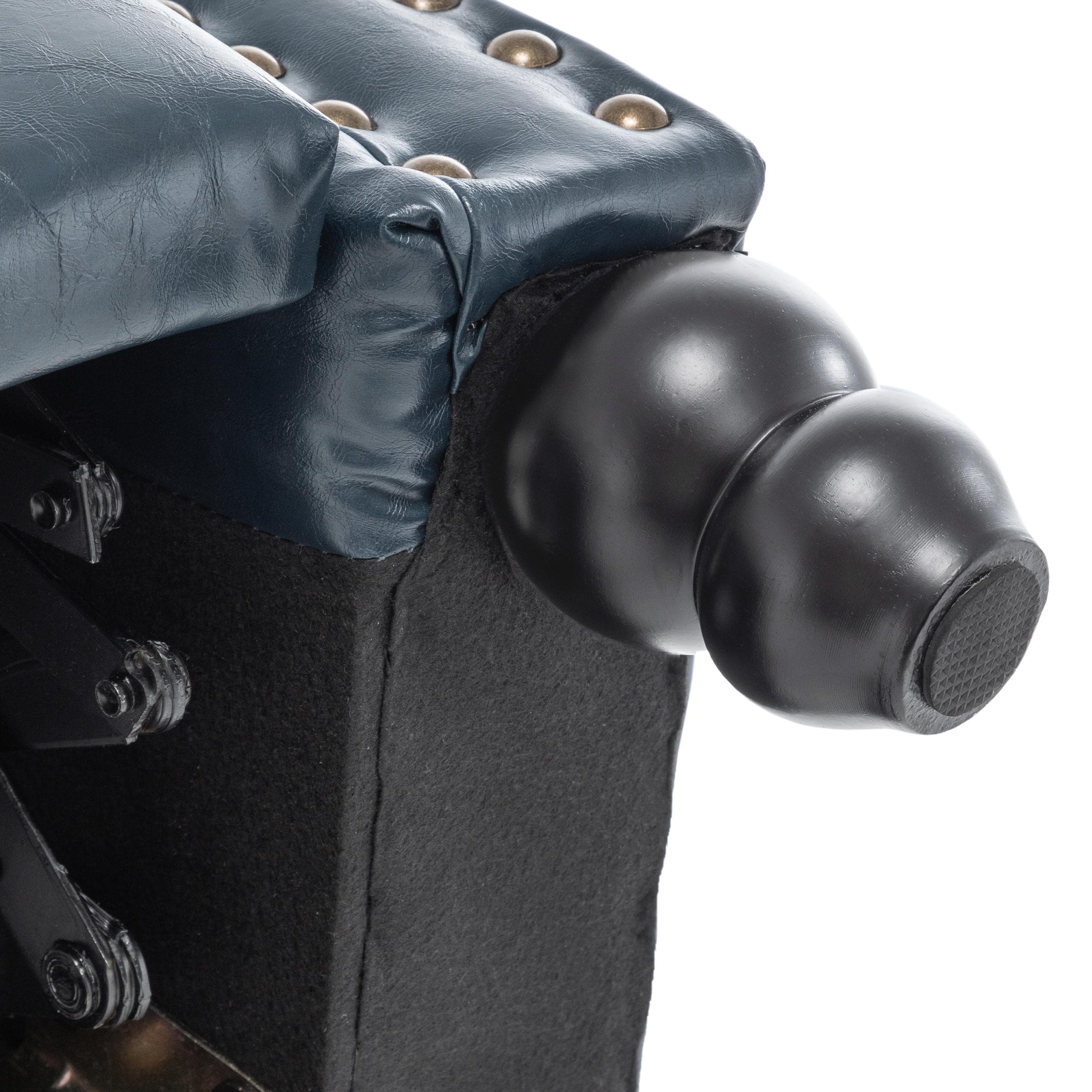 Ensemble de 2 fauteuils inclinables manuels avec garniture cloutée