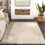 Tapis à poils longs abstrait Nuloom Gloria