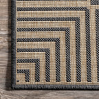 Tapis d'intérieur/extérieur classique à bordures Nuloom Leah