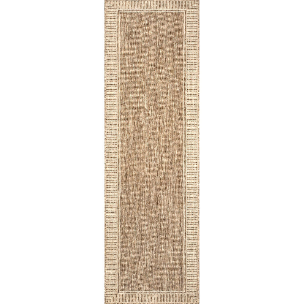 Tapis d'intérieur/extérieur classique à bordures Nuloom Leah