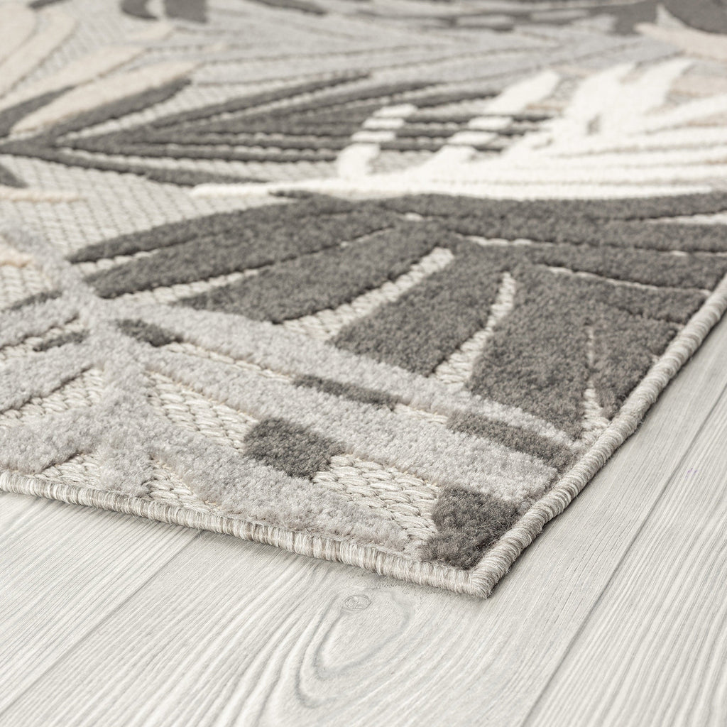 Tapis d'intérieur/extérieur à motif floral côtier Origin.