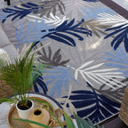 Tapis d'intérieur/extérieur à motif floral côtier Origin.