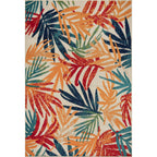 Tapis d'intérieur/extérieur à motif floral côtier Origin.