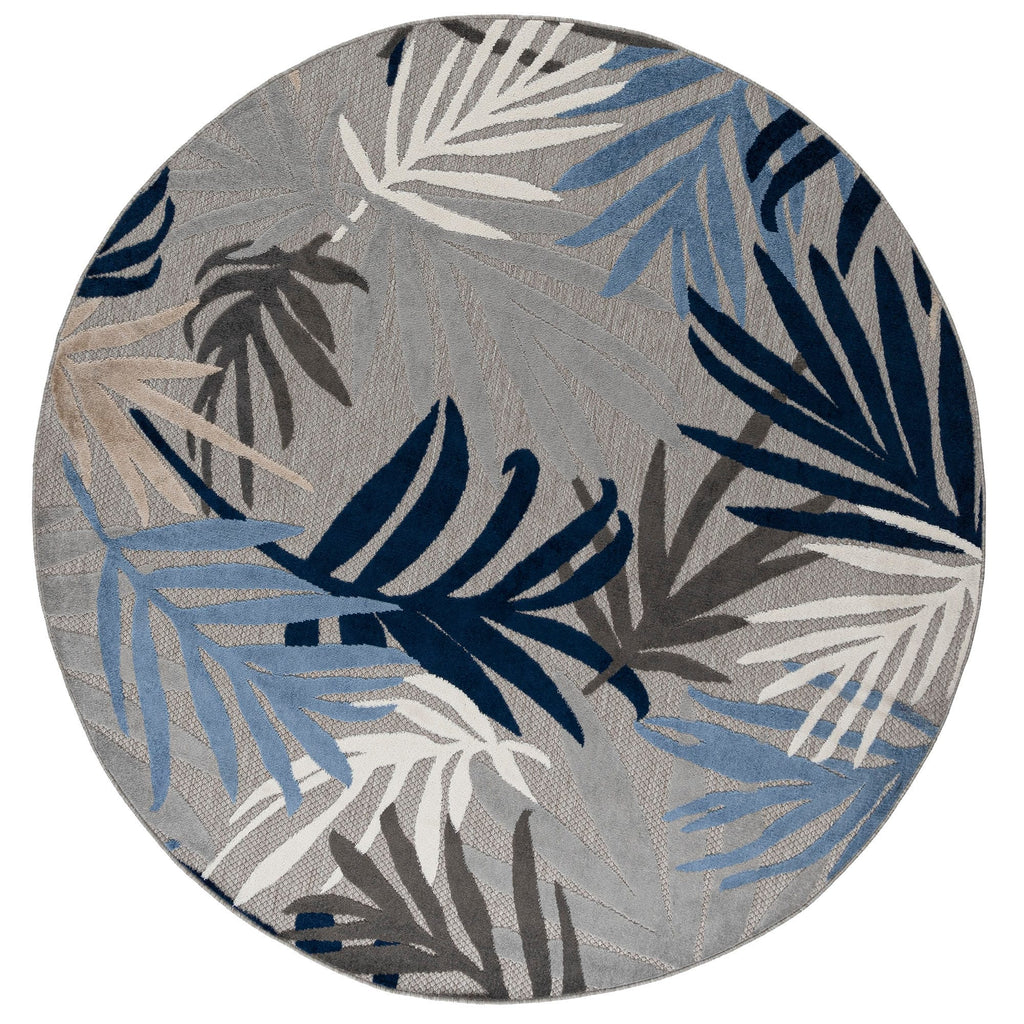 Tapis d'intérieur/extérieur à motif floral côtier Origin.