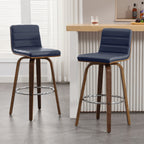 Tabourets de bar/comptoir pivotants en similicuir 26/29, lot de 2/3