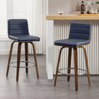 Tabourets de bar/comptoir pivotants en similicuir 26/29, lot de 2/3