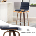 Tabourets de bar/comptoir pivotants en similicuir 26/29, lot de 2/3