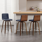 Tabourets de bar/comptoir pivotants en similicuir 26/29, lot de 2/3