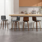 Tabourets de bar/comptoir pivotants en similicuir 26/29, lot de 2/3
