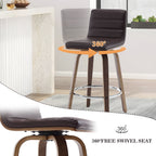 Tabourets de bar/comptoir pivotants en similicuir 26/29, lot de 2/3