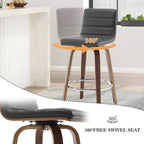 Tabourets de bar/comptoir pivotants en similicuir 26/29, lot de 2/3