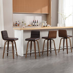 Tabourets de bar/comptoir pivotants en similicuir 26/29, lot de 2/3