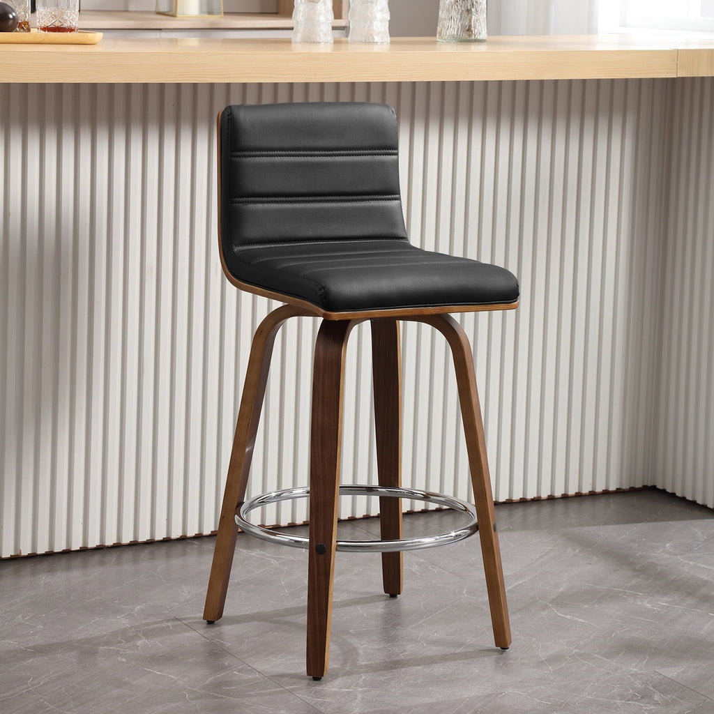 Tabourets de bar/comptoir pivotants en similicuir 26/29, lot de 2/3