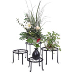 Support rond en fer pour plantes de jardin