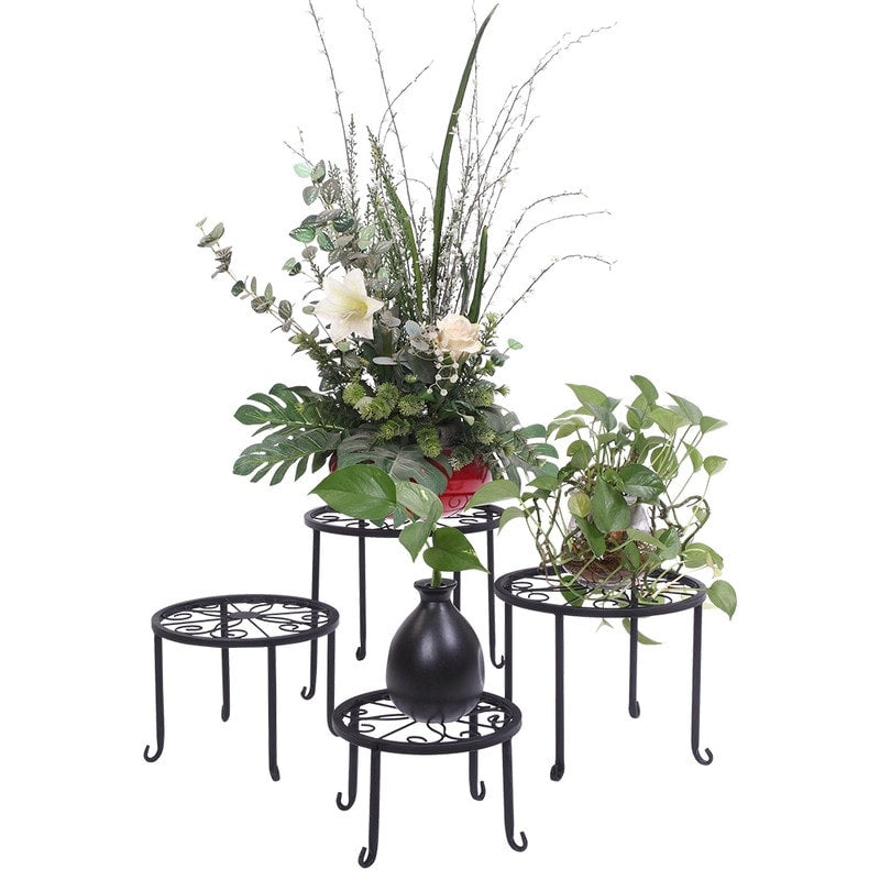 Support rond en fer pour plantes de jardin