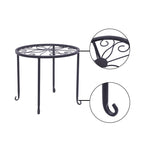 Support rond en fer pour plantes de jardin