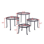 Support rond en fer pour plantes de jardin