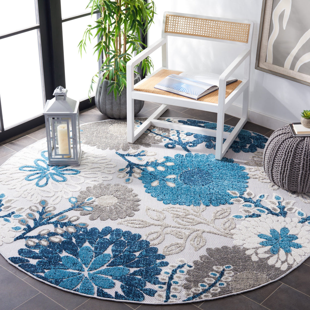 SAFAVIEH Tapis floral de patio imperméable intérieur/extérieur Cabana Hillechien