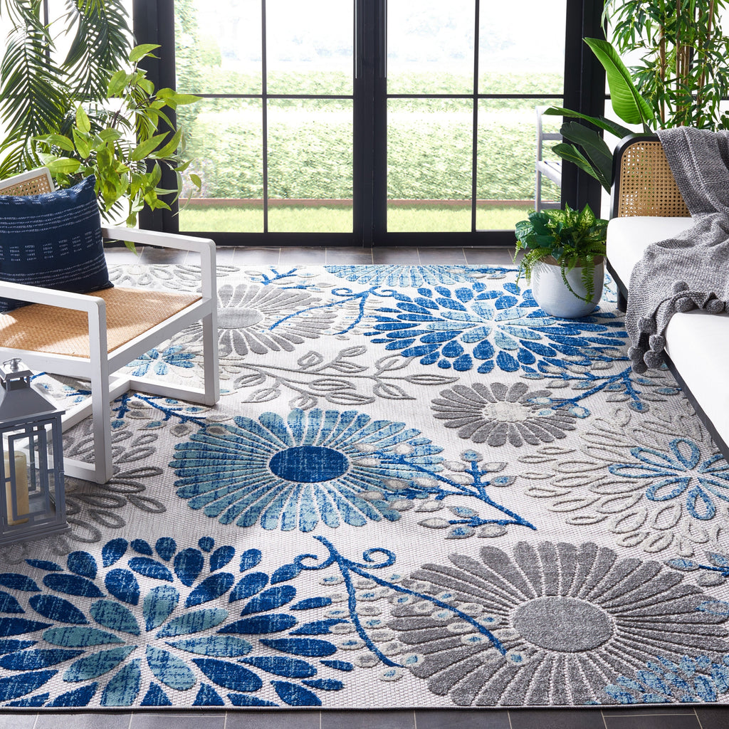 SAFAVIEH Tapis floral de patio imperméable intérieur/extérieur Cabana Hillechien