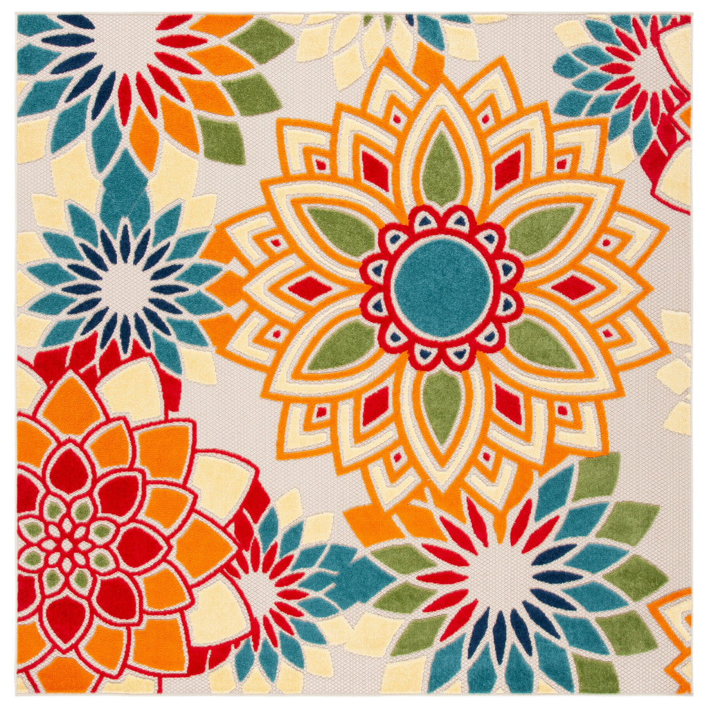 Tapis de patio imperméable à motif floral pour intérieur/extérieur SAFAVIEH Cabana Ingke