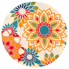 Tapis de patio imperméable à motif floral pour intérieur/extérieur SAFAVIEH Cabana Ingke