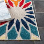 Tapis de patio imperméable à motif floral pour intérieur/extérieur SAFAVIEH Cabana Ingke