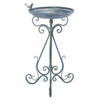 Bain d'oiseaux d'extérieur en fer forgé victorien Amya de SAFAVIEH - 16,5 l x 14,6 L x 29,1 H - 17 l x 15 P x 29 H