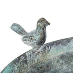 Bain d'oiseaux d'extérieur en fer forgé victorien Amya de SAFAVIEH - 16,5 l x 14,6 L x 29,1 H - 17 l x 15 P x 29 H