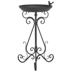 Bain d'oiseaux d'extérieur en fer forgé victorien Amya de SAFAVIEH - 16,5 l x 14,6 L x 29,1 H - 17 l x 15 P x 29 H