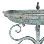 Bain d'oiseaux d'extérieur en fer forgé victorien Amya de SAFAVIEH - 16,5 l x 14,6 L x 29,1 H - 17 l x 15 P x 29 H