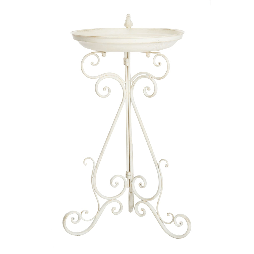 Bain d'oiseaux d'extérieur en fer forgé victorien Amya de SAFAVIEH - 16,5 l x 14,6 L x 29,1 H - 17 l x 15 P x 29 H