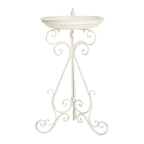 Bain d'oiseaux d'extérieur en fer forgé victorien Amya de SAFAVIEH - 16,5 l x 14,6 L x 29,1 H - 17 l x 15 P x 29 H