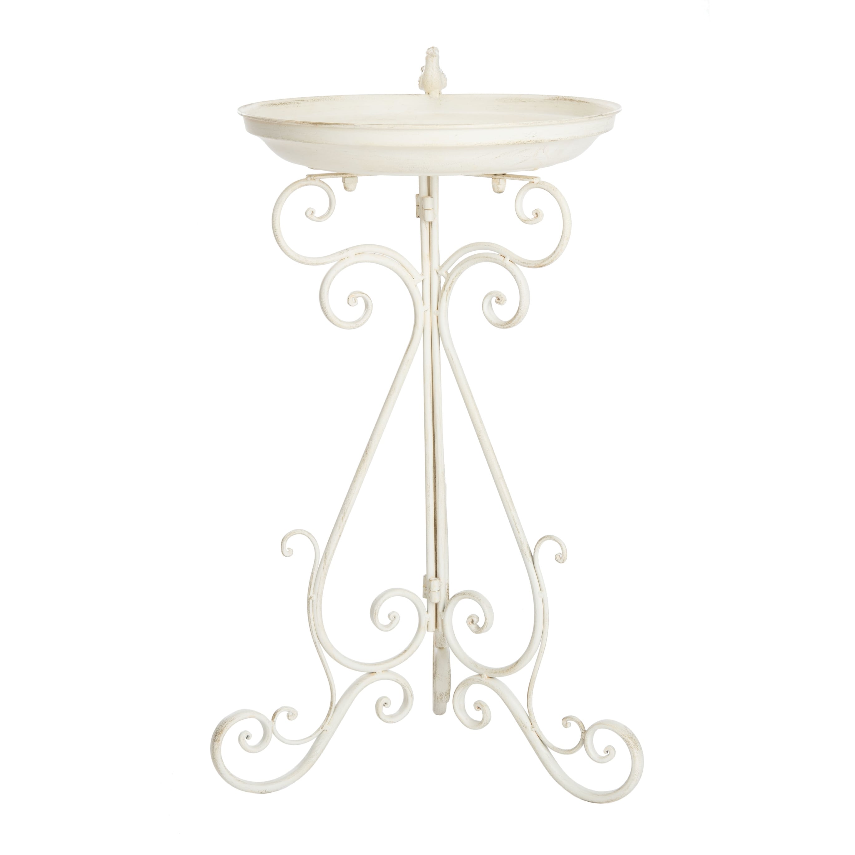 Bain d'oiseaux d'extérieur en fer forgé victorien Amya de SAFAVIEH - 16,5 l x 14,6 L x 29,1 H - 17 l x 15 P x 29 H