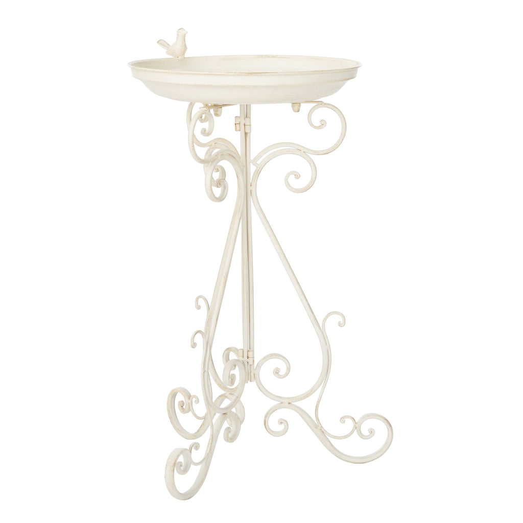 Bain d'oiseaux d'extérieur en fer forgé victorien Amya de SAFAVIEH - 16,5 l x 14,6 L x 29,1 H - 17 l x 15 P x 29 H