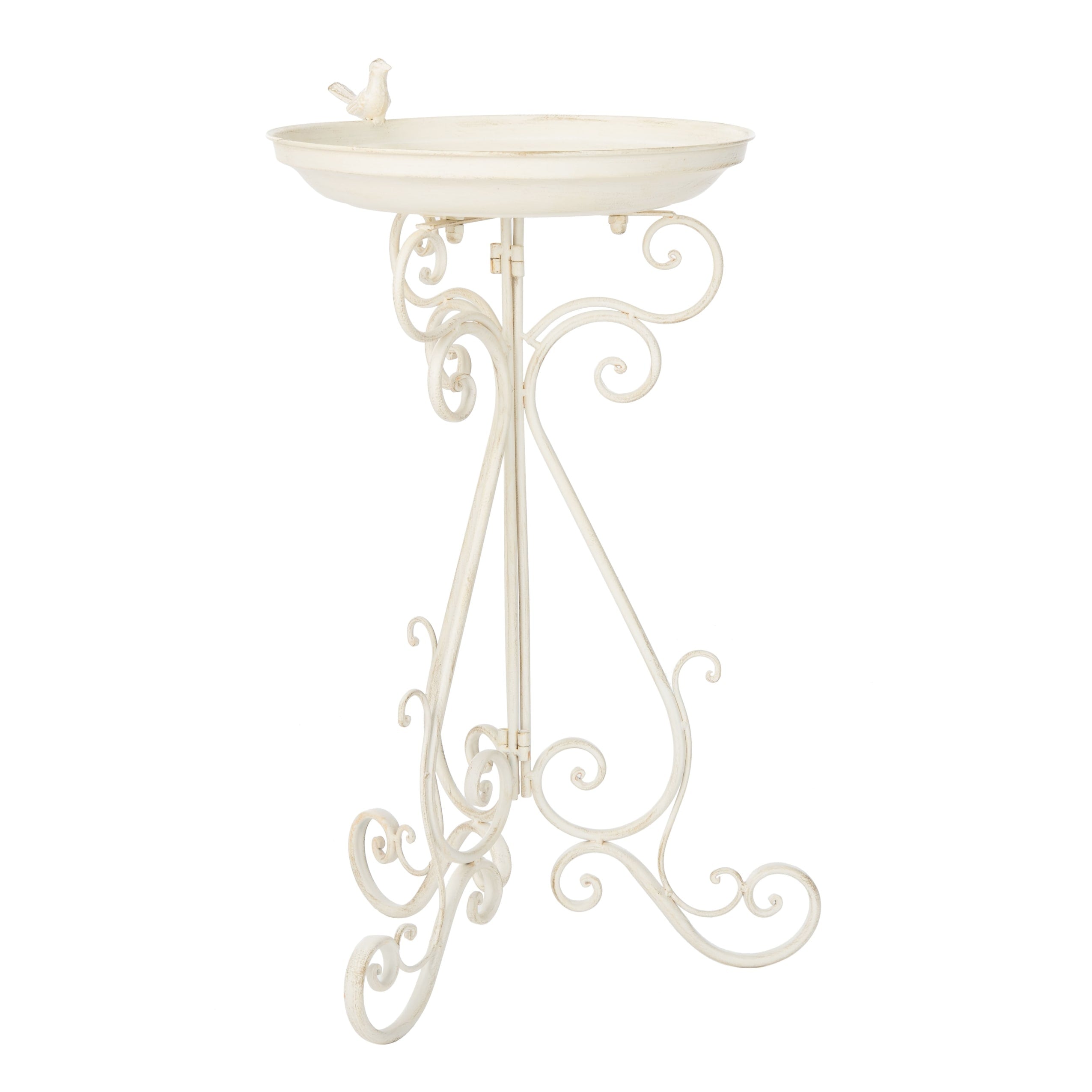 Bain d'oiseaux d'extérieur en fer forgé victorien Amya de SAFAVIEH - 16,5 l x 14,6 L x 29,1 H - 17 l x 15 P x 29 H