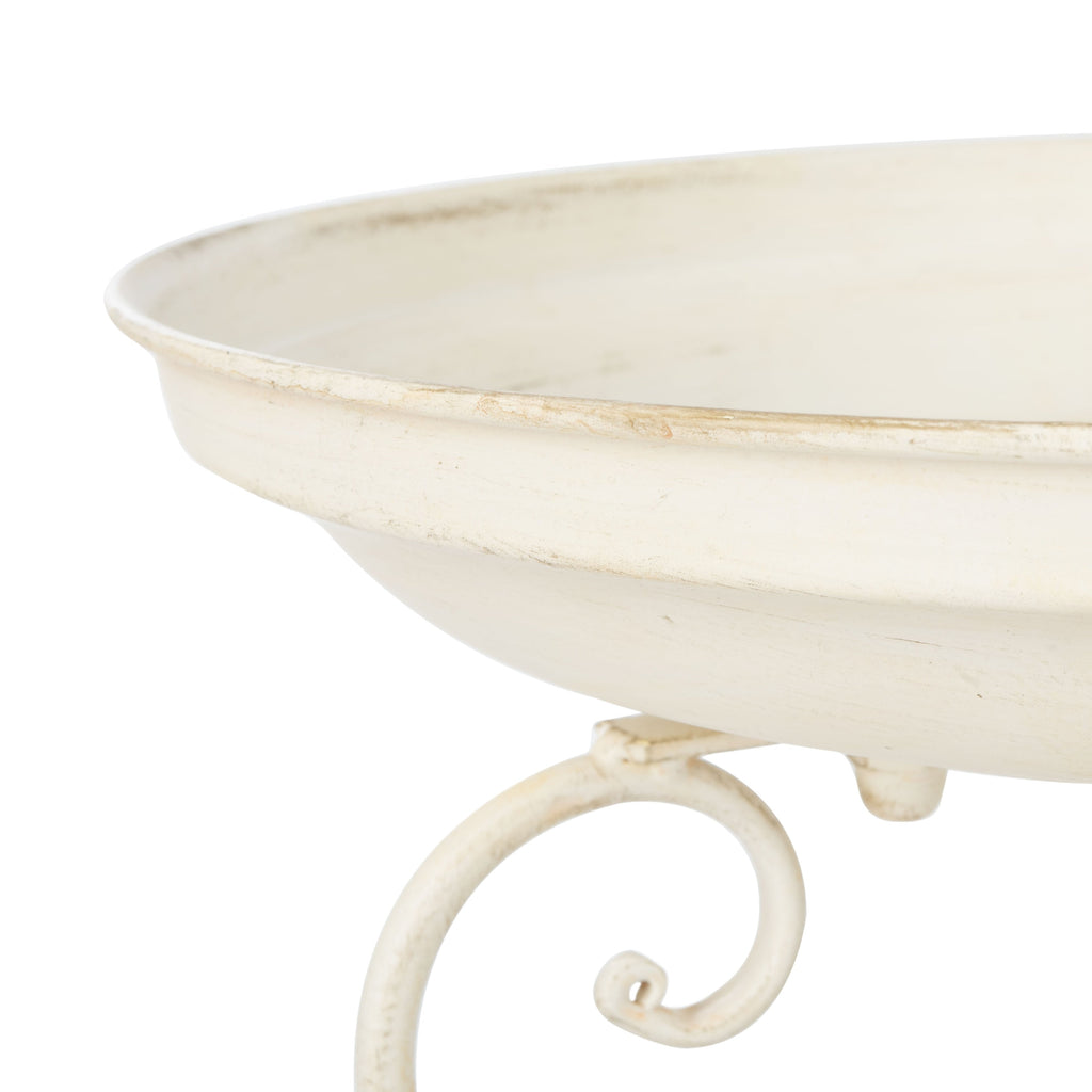 Bain d'oiseaux d'extérieur en fer forgé victorien Amya de SAFAVIEH - 16,5 l x 14,6 L x 29,1 H - 17 l x 15 P x 29 H