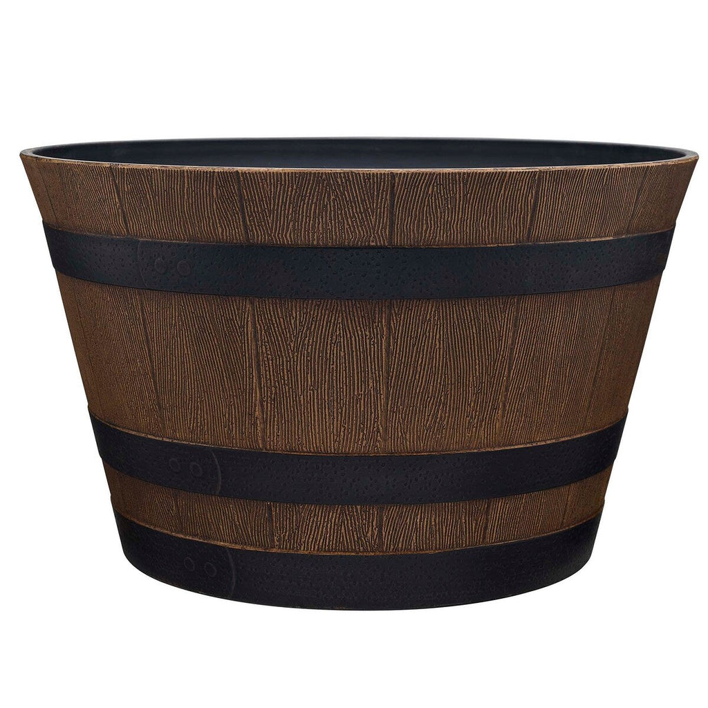 Jardinière en forme de tonneau de whisky Southern Patio