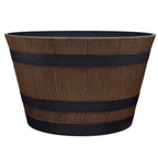 Jardinière en forme de tonneau de whisky Southern Patio