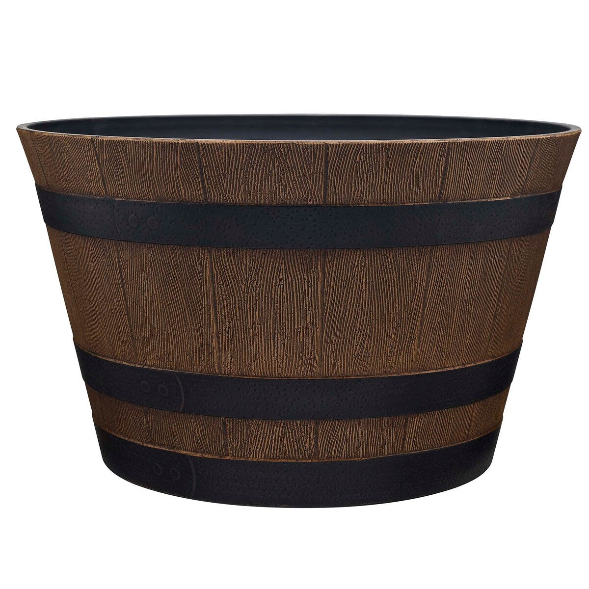 Jardinière en forme de tonneau de whisky Southern Patio