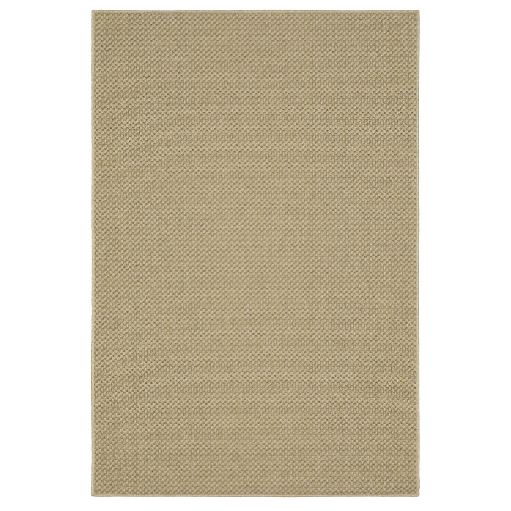 Tapis d'intérieur et d'extérieur en tissage panier ton sur ton Vista Home Kauai.