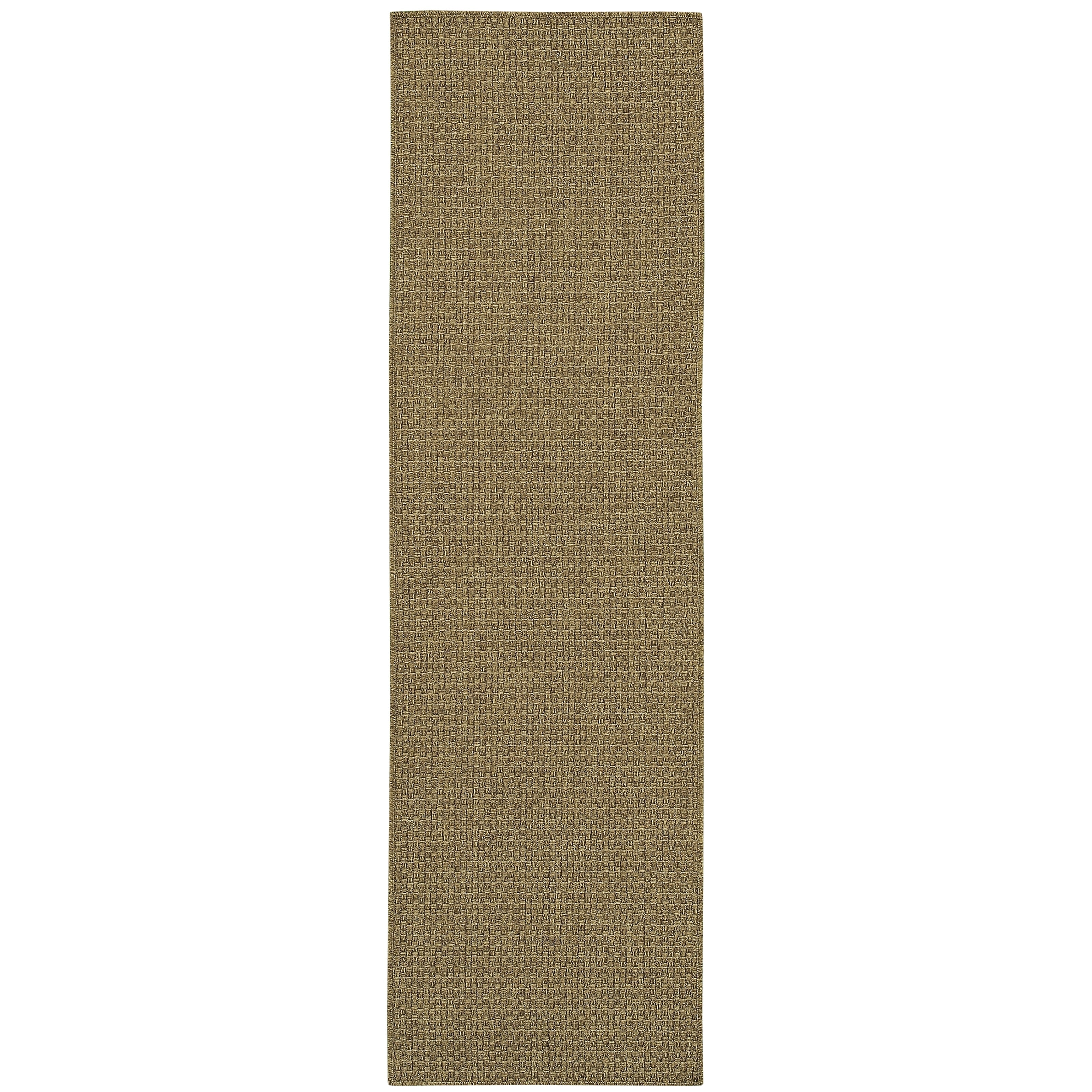 Tapis d'intérieur et d'extérieur en tissage panier ton sur ton Vista Home Kauai.
