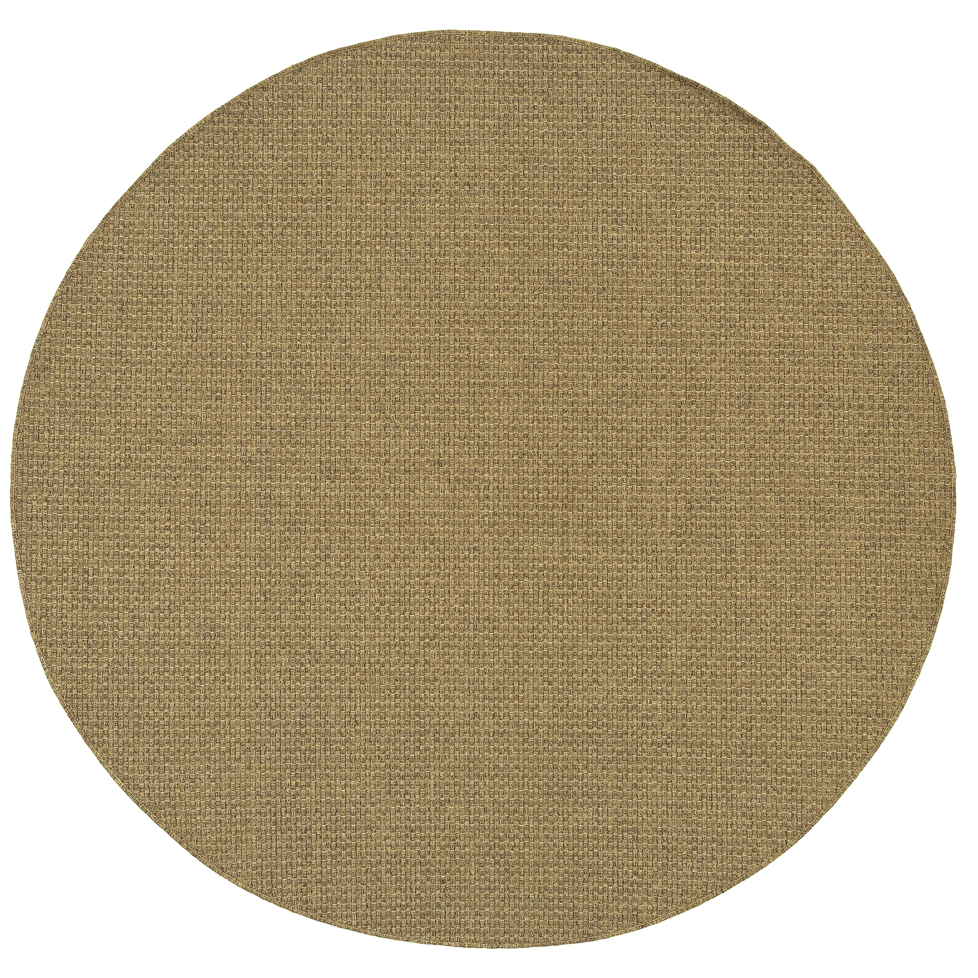 Tapis d'intérieur et d'extérieur en tissage panier ton sur ton Vista Home Kauai.