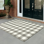 Tapis d'intérieur/extérieur à carreaux vichy de Vista Home Malta