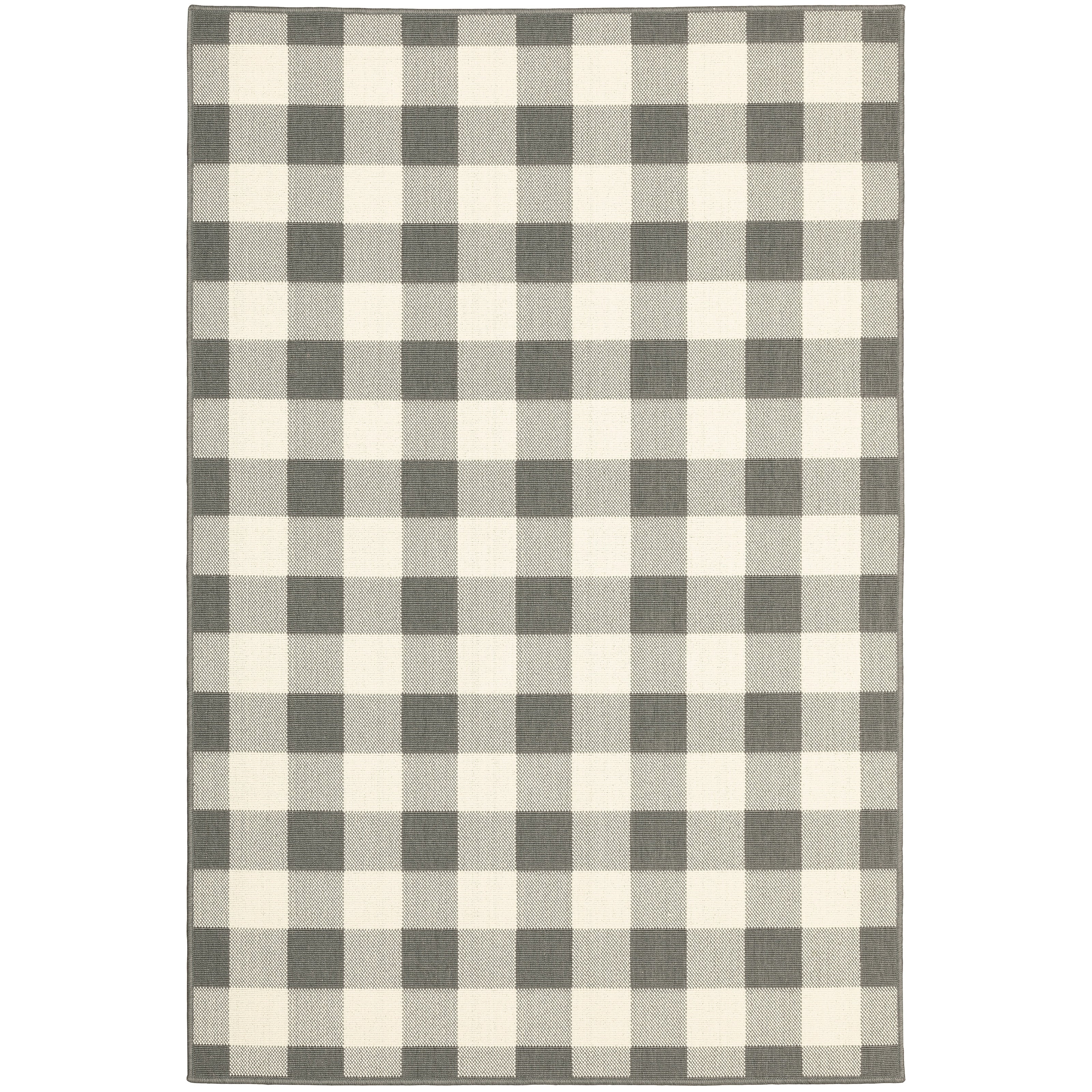 Tapis d'intérieur/extérieur à carreaux vichy de Vista Home Malta