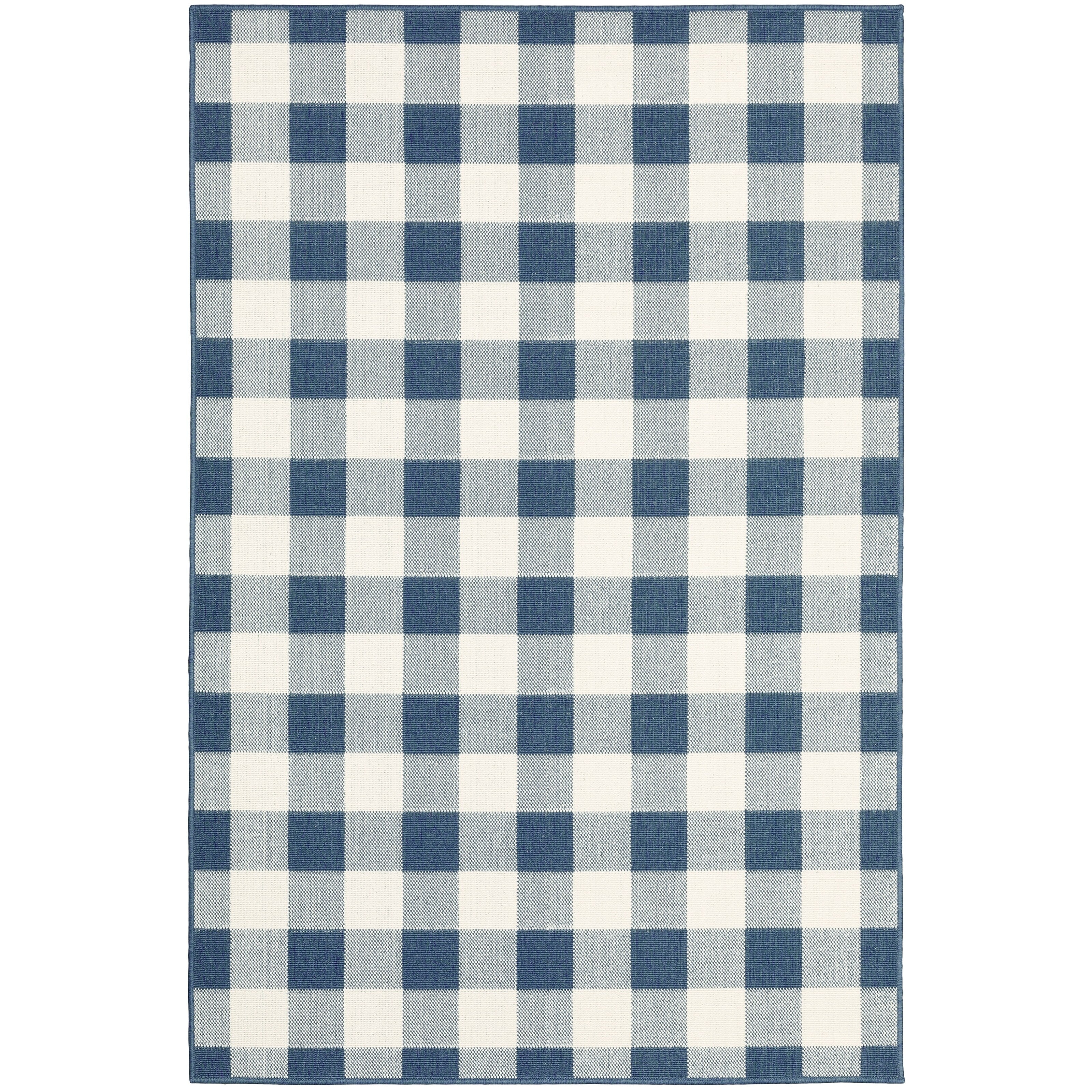 Tapis d'intérieur/extérieur à carreaux vichy de Vista Home Malta
