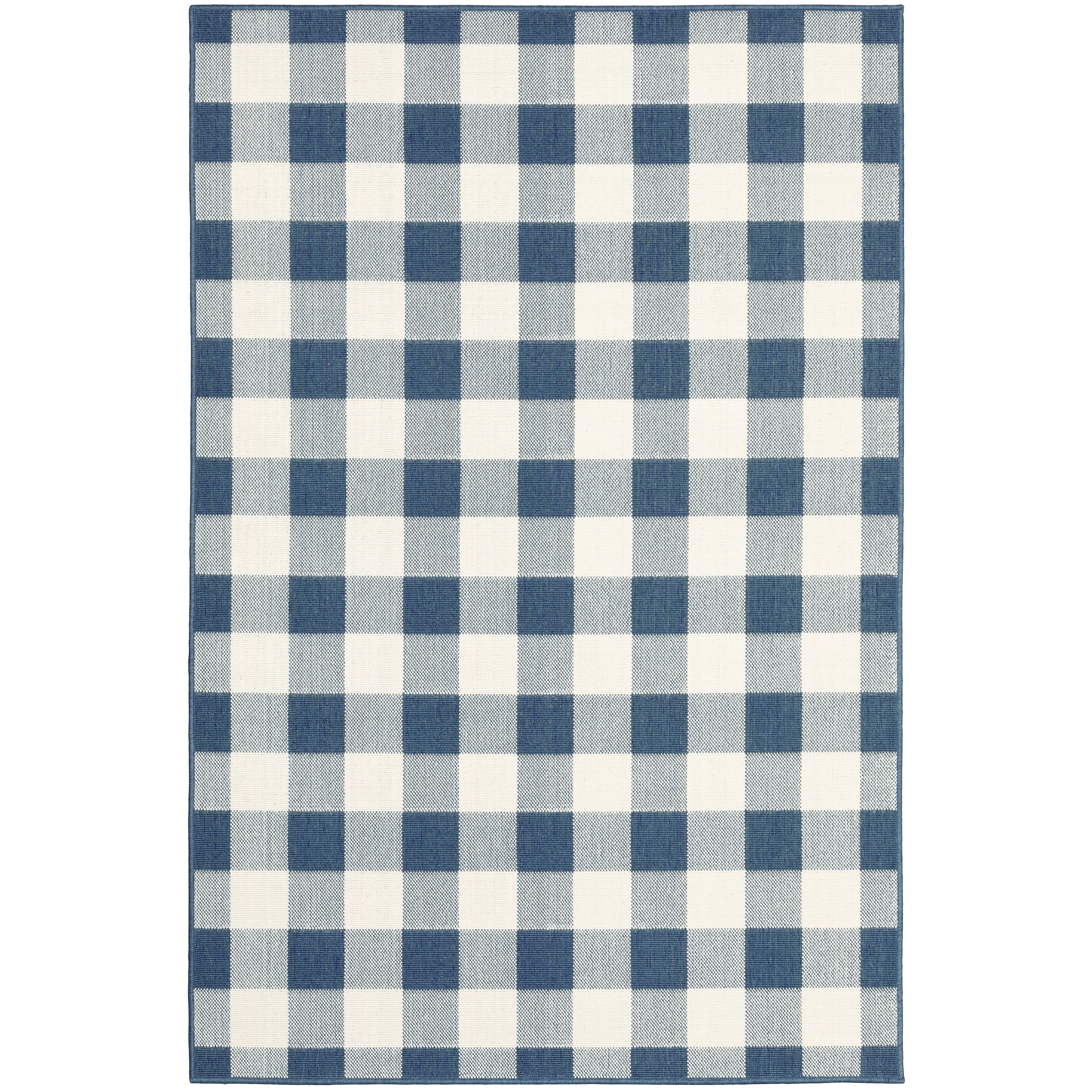 Tapis d'intérieur/extérieur à carreaux vichy de Vista Home Malta
