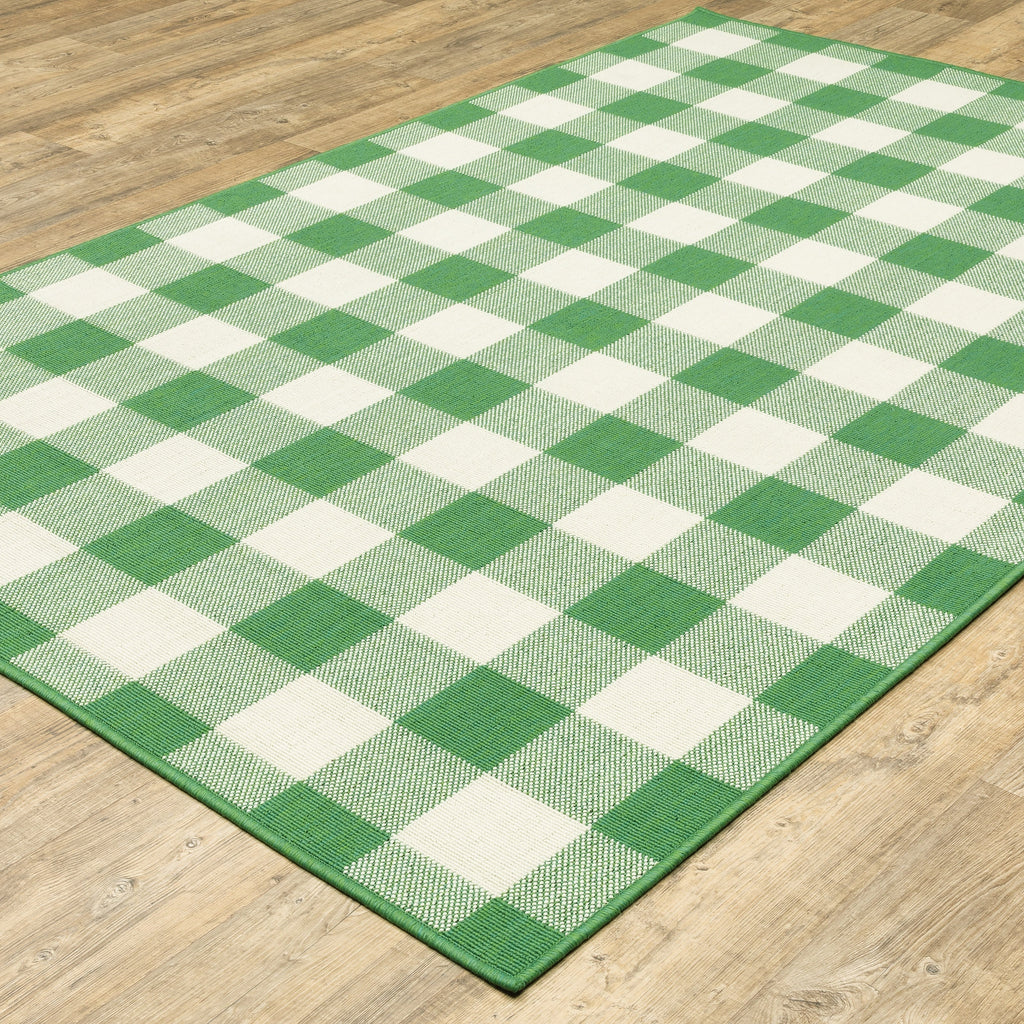 Tapis d'intérieur/extérieur à carreaux vichy de Vista Home Malta