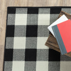 Tapis d'intérieur/extérieur à carreaux vichy de Vista Home Malta