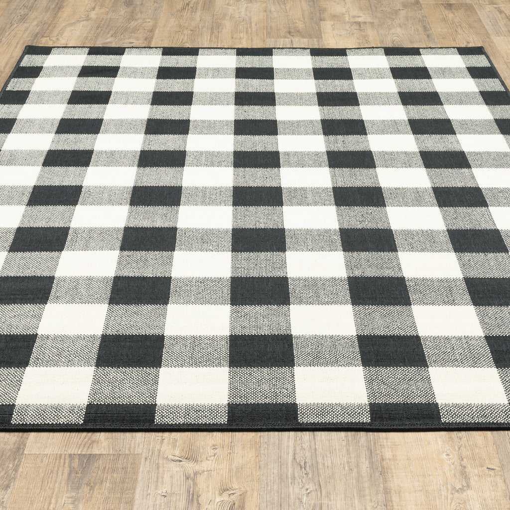 Tapis d'intérieur/extérieur à carreaux vichy de Vista Home Malta